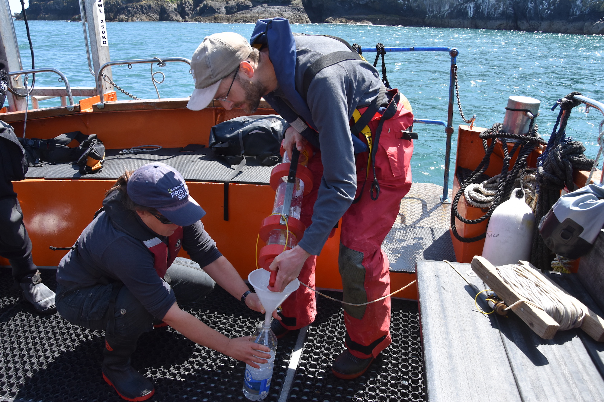 Dr. Joe Ironside conducts population genetics fieldwork in the Irish Sea for Ecostructure.